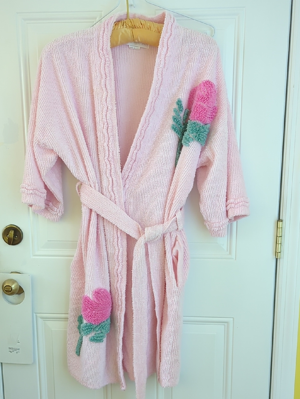 Stan Herman Vintage Chenille Robe. Size L. Made In USA